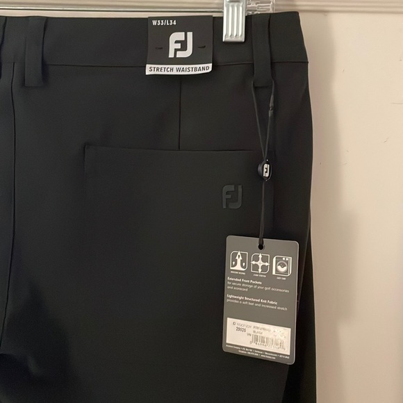 FootJoy - Performance Knit Pants (NEW) - BLACK - 33” (W) x 34” (L) - Picture 2 of 3